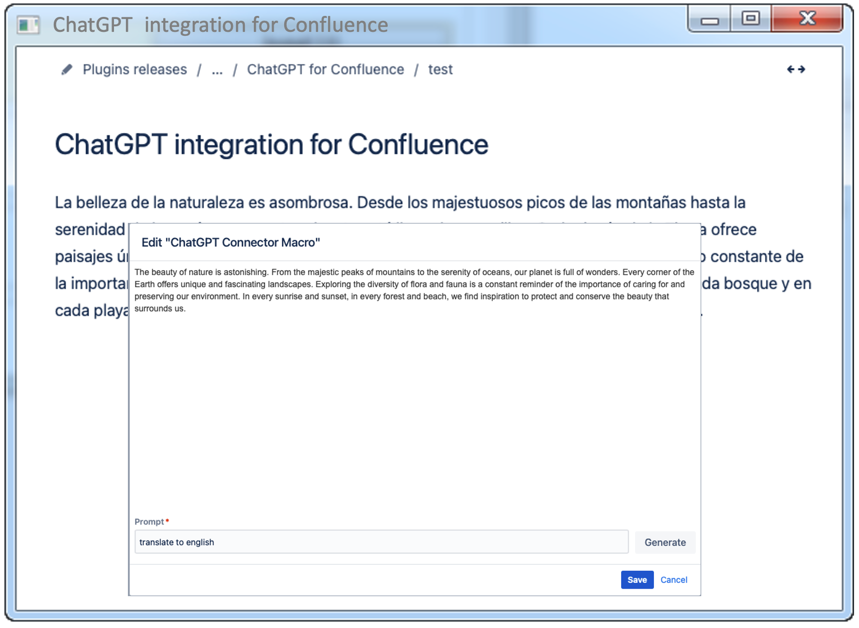 ​Break language barriers. Translate your content into multiple languages, fostering global teamwork directly within Confluence.