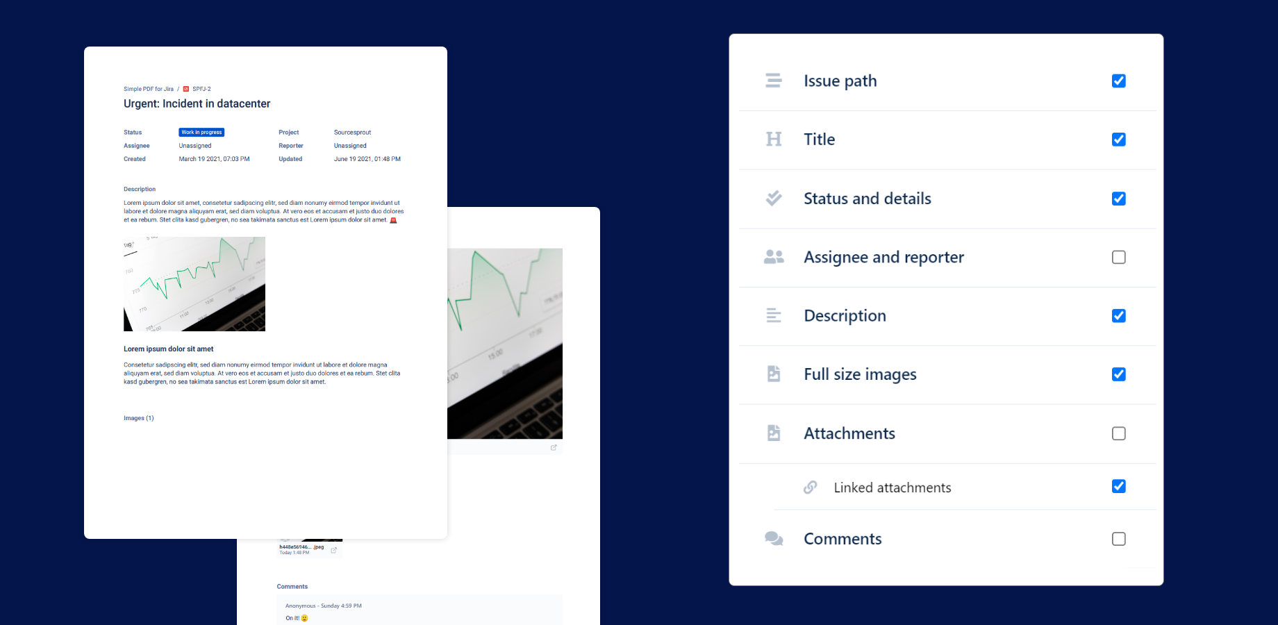 Example of an exported PDF file