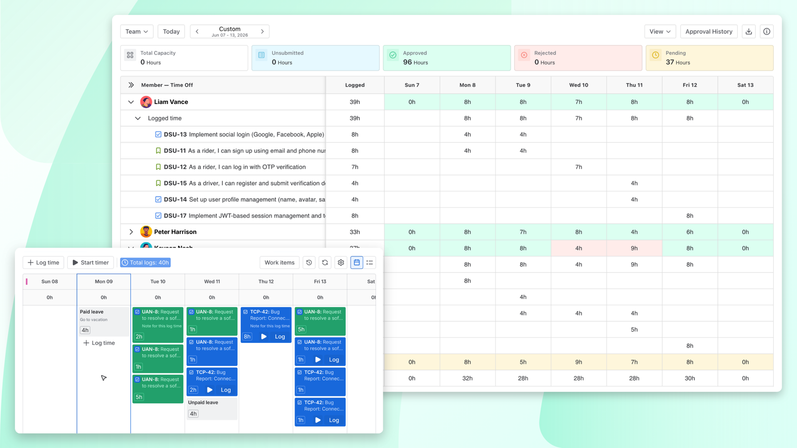 Track Time: Effective Team Management