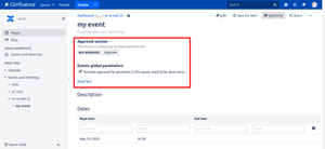 Choose to approve events before they appear in calendar and lists