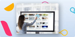 The interactive Linchpin touch displays in the canteen or on the factory floor deliver news to your colleagues who don’t have their own workstation.