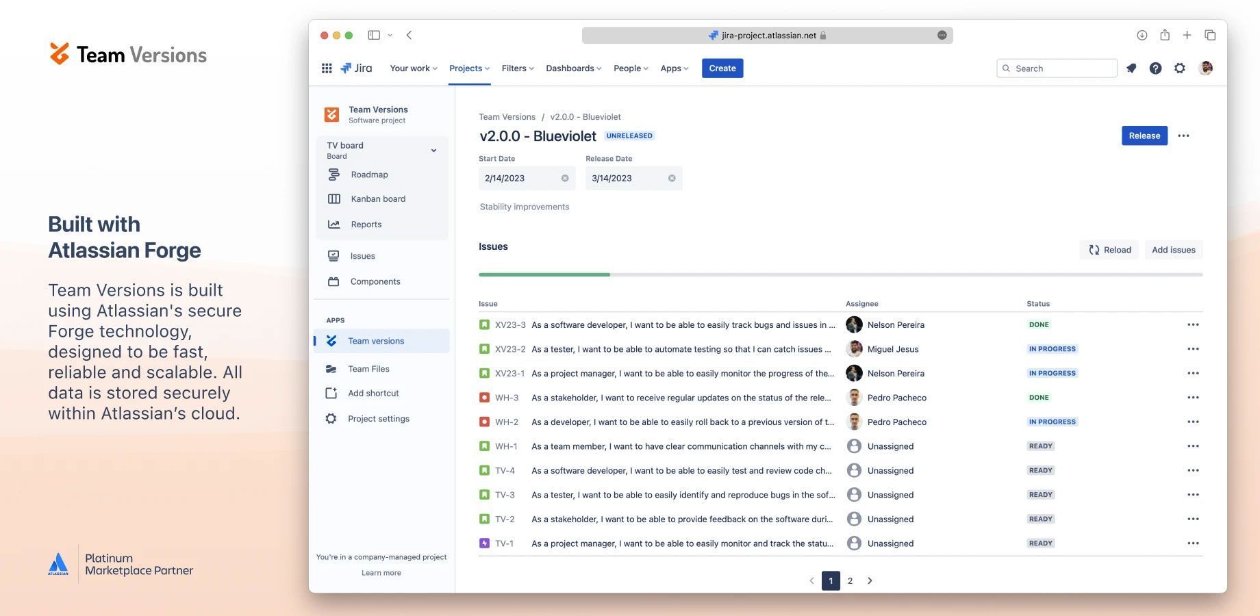 Built with Atlassian Forge