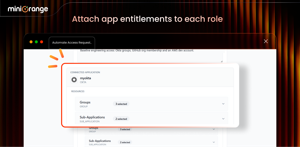 Attach app entitlements to each role