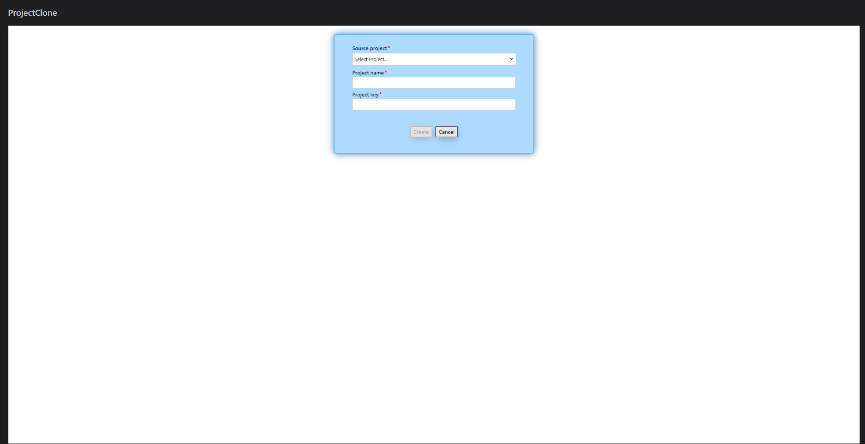 App Main page