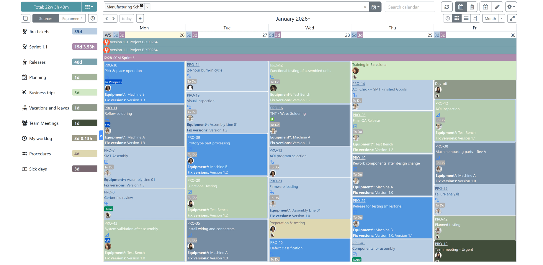 All Your Jira Data in One Calendar