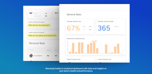 Explore Insights Like Never Before: Standuply's dashboard delivers AI-powered analytics, offering deep dives into team performance and productivity.