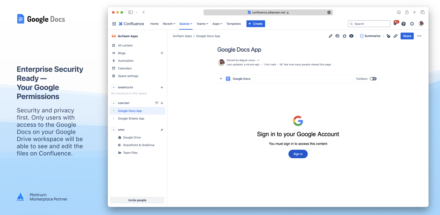 Enterprise Security Ready - Your Google Permissions