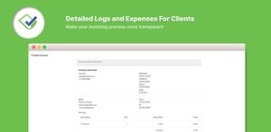 Comprehensive time and expense details for clients: enhance invoice payment efficiency through increased transparency.