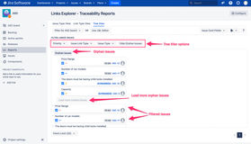 View the Traceability report in tree view format