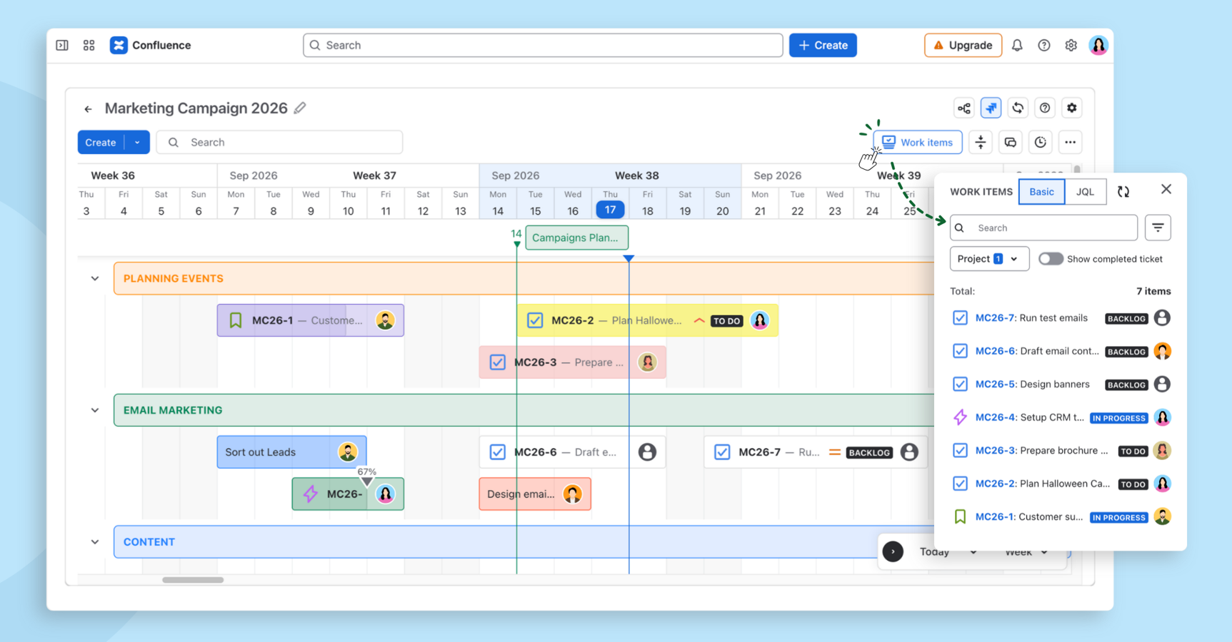 Plan for every team and make documentation on Confluence interactive.