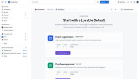 Templates with views, permissions, and automations preconfigured