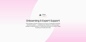 Onboarding & Expert Support
