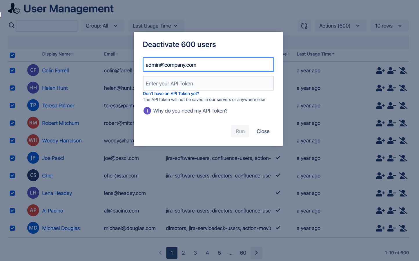 Perform bulk operations