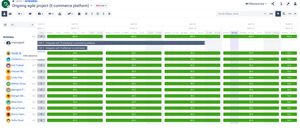 Adding absence by right-clicking on the Resource module.
