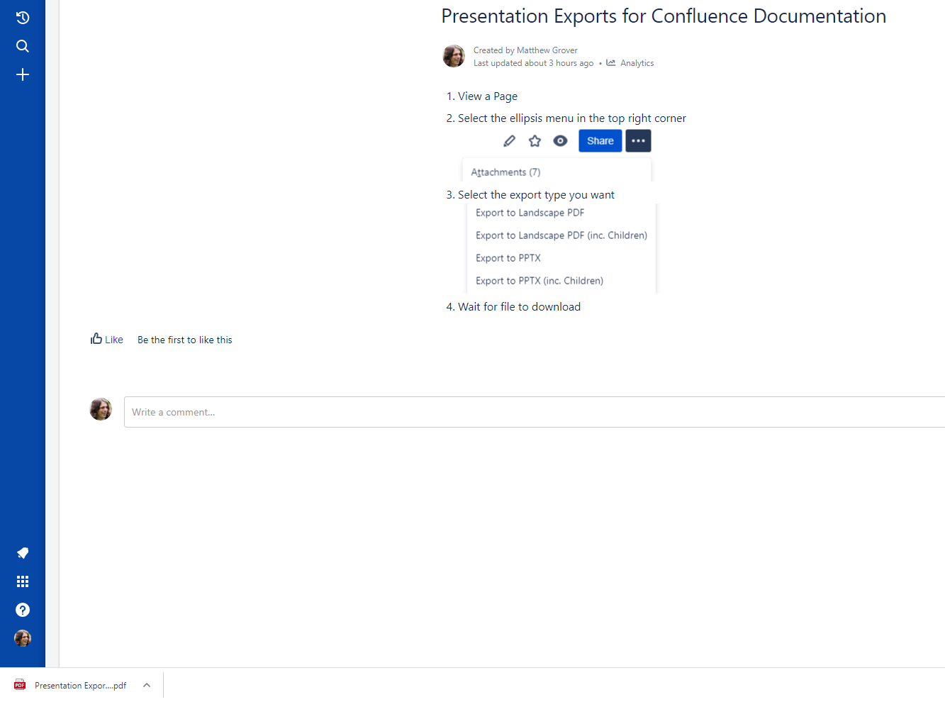 Export to Landscape PDFs