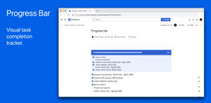 Progress Bar — Visual task completion tracker.