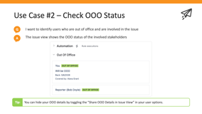 Make OOO status visible to your team mates