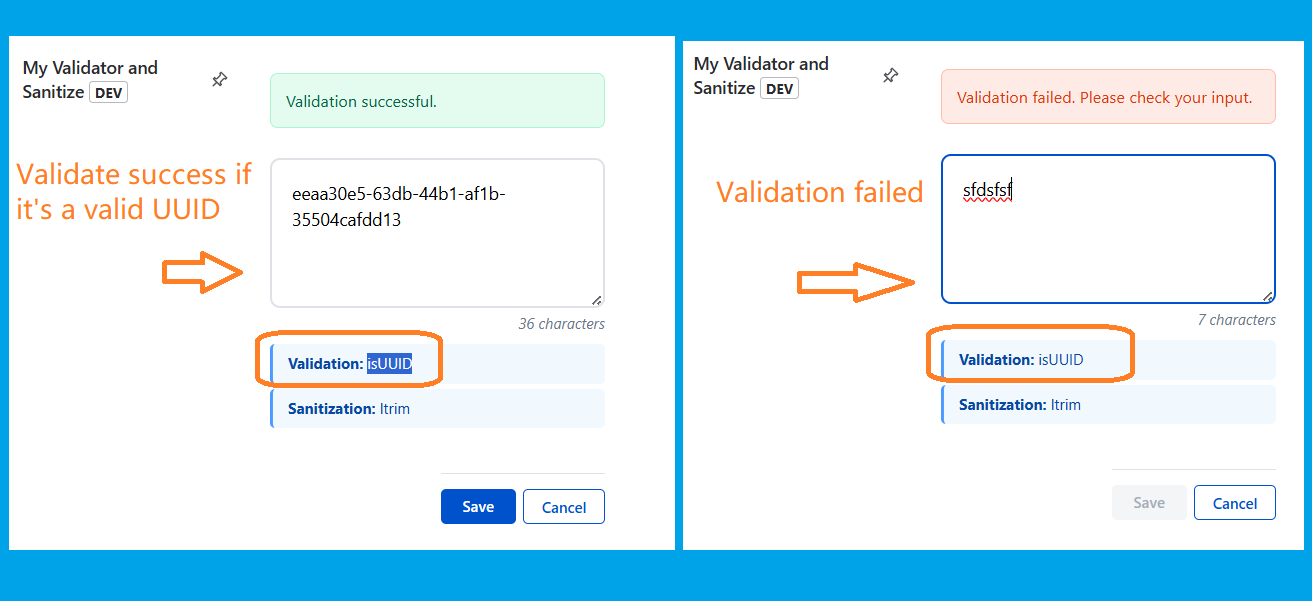Immediate validation feedback during data entry