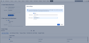 You may share created Data Sources with your team members (grant permissions to certain users or/and groups)