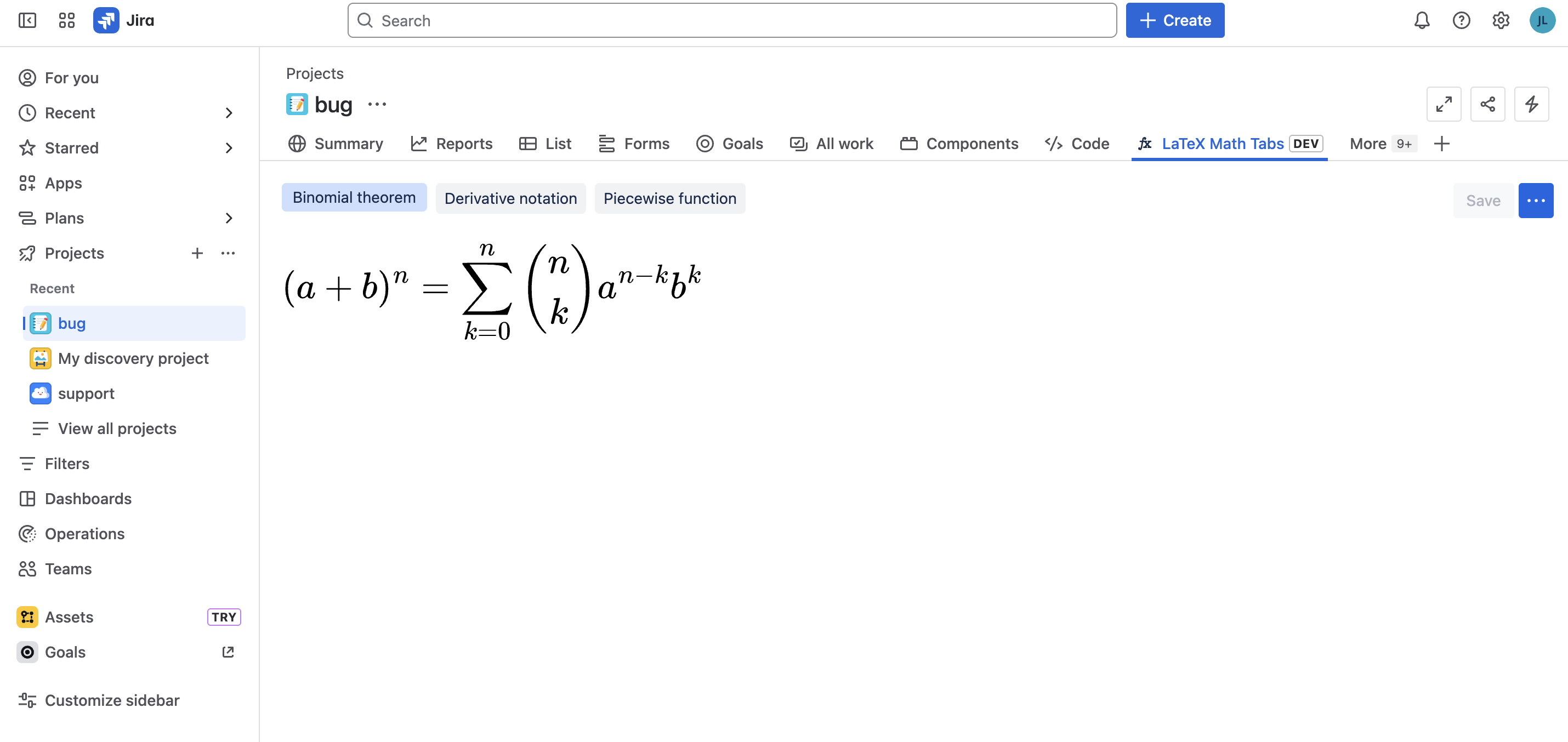 Tabs & LaTeX Math for Jira | Atlassian Marketplace