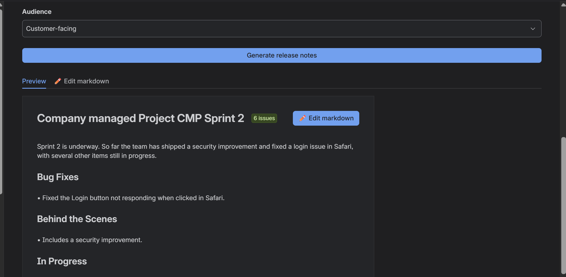 Customer-facing output: benefit language, symptom-only fixes, and security stated without details