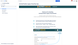 Purchase the license key on Atlassian Marketplace and activate ActivityTimeline Legacy Cloud app for Jira Cloud with it!