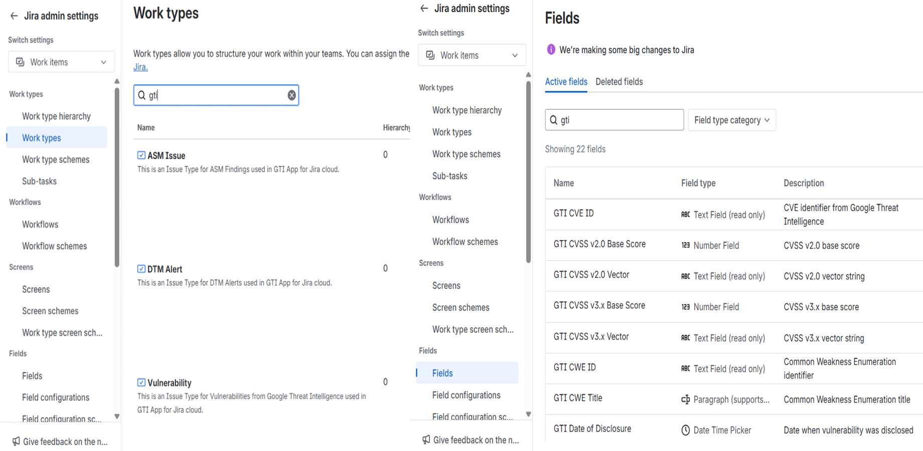 Custom Fields and Issue Types