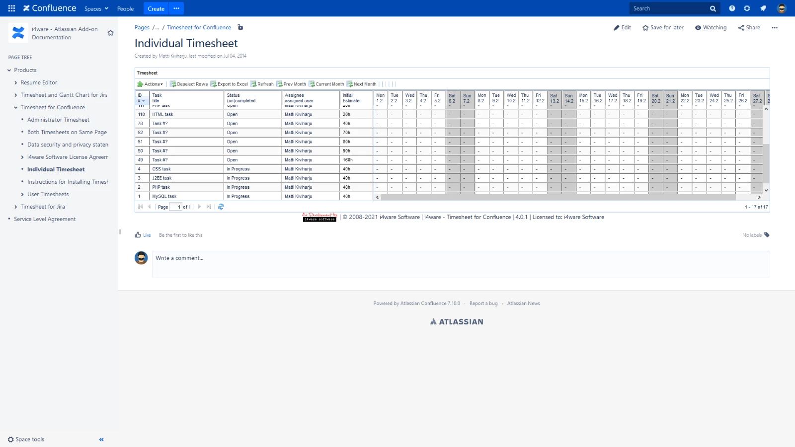 Timesheet
