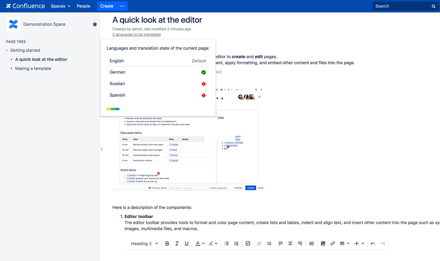 Users can select the language they want to view content in using the language picker. Scroll Translations supports 150 different languages.