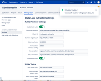 Configure the Kafka connection and test if its working.