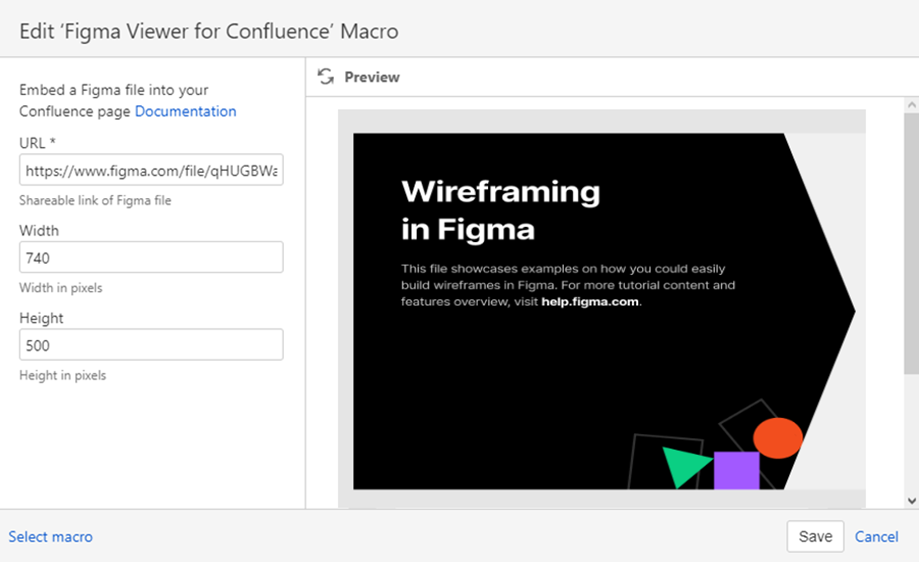 Add Figma Viewer macro