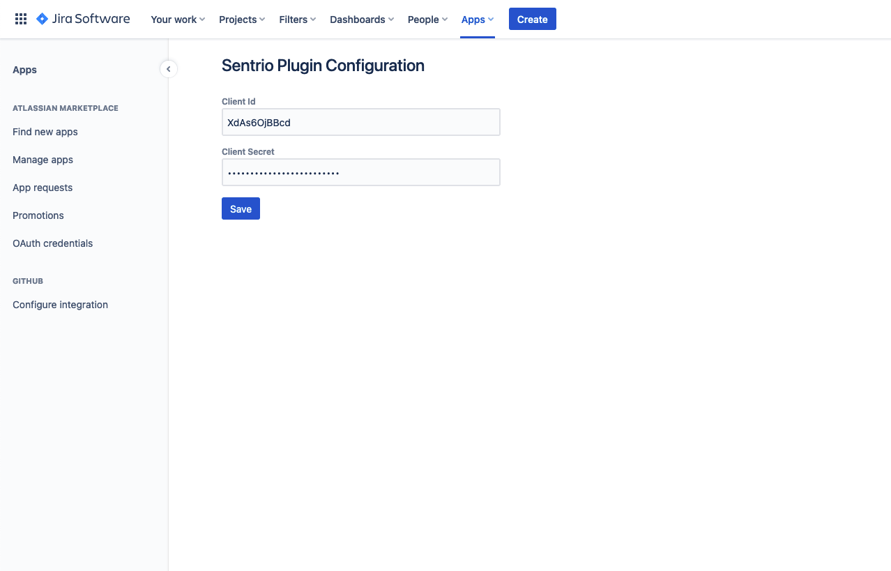 Plugin configuration