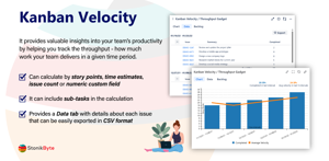 The Kanban Velocity gadget