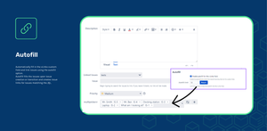 Automatically fill in the vLinks field with issues using the autofill option