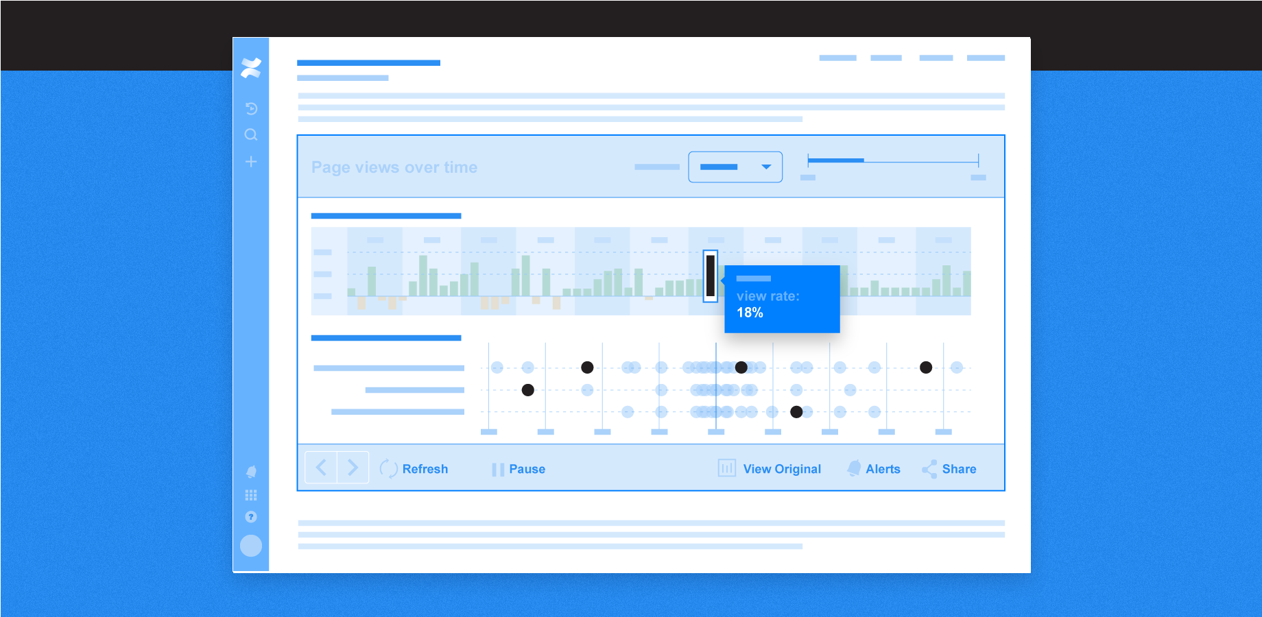 Enable interactive mode on your visualizations and focus on the important information in your diagram.