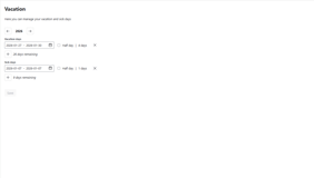 Let users book their holidays and add Public holiday calendars for precise capacity tracking.