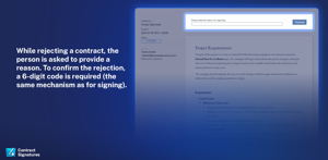 Contract rejection