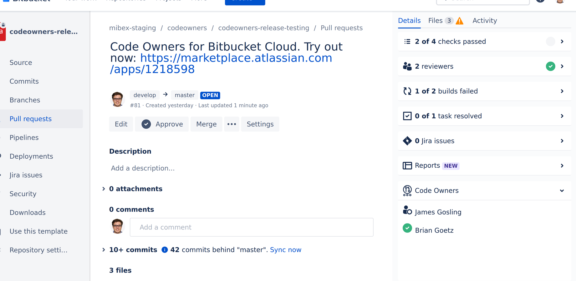 Adds relevant reviewers automatically