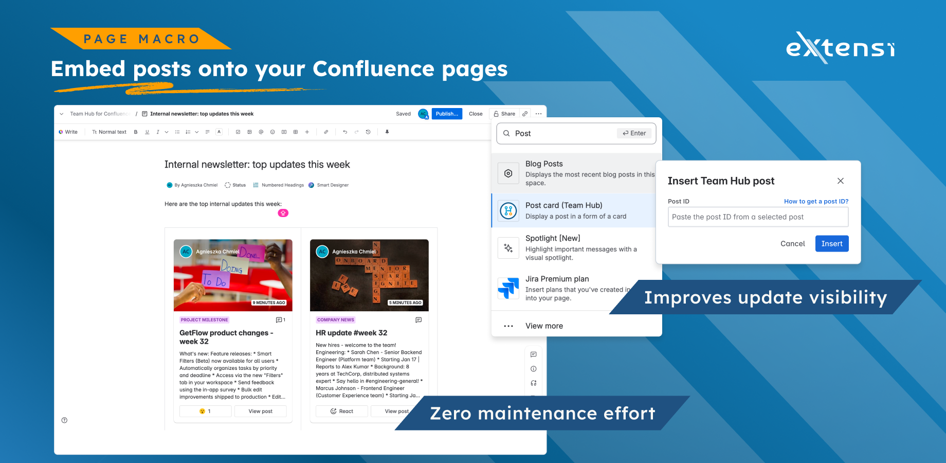 Forge macro embedded card on a Confluence page
