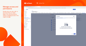 Decide who can view, edit, or download files per folder. Apply Jira-style permissions without changing access in the original storage.