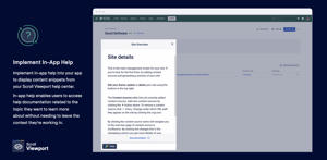 Implement in-app help into your app to display content snippets from your Scroll Sites help center. In-app help enables users to access help documentation related to the topic they want to learn about.