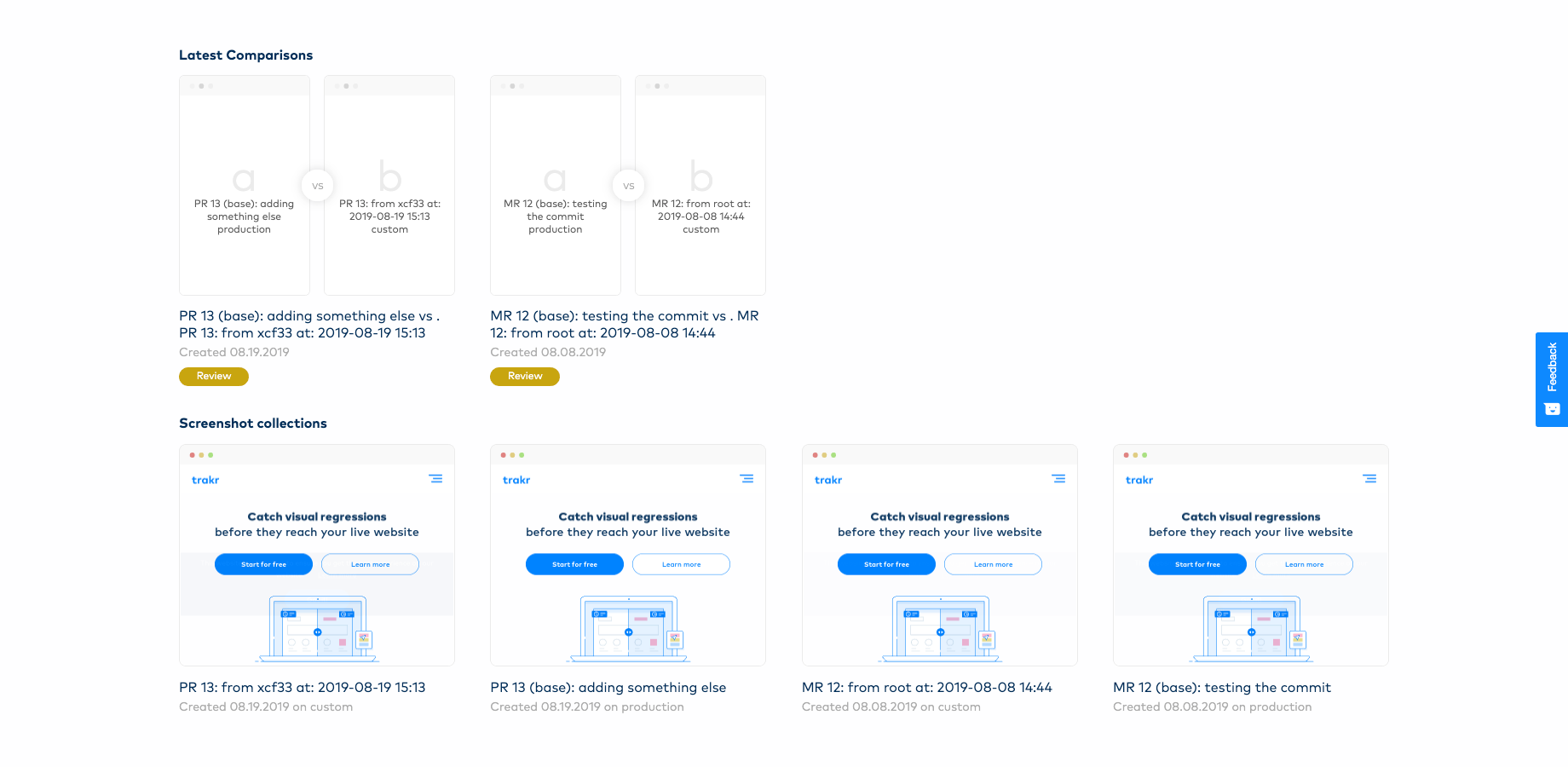 Test triggered through bitbucket pull request