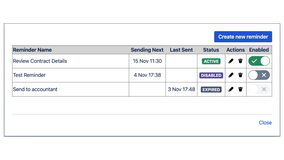 Add multiple reminders to a page