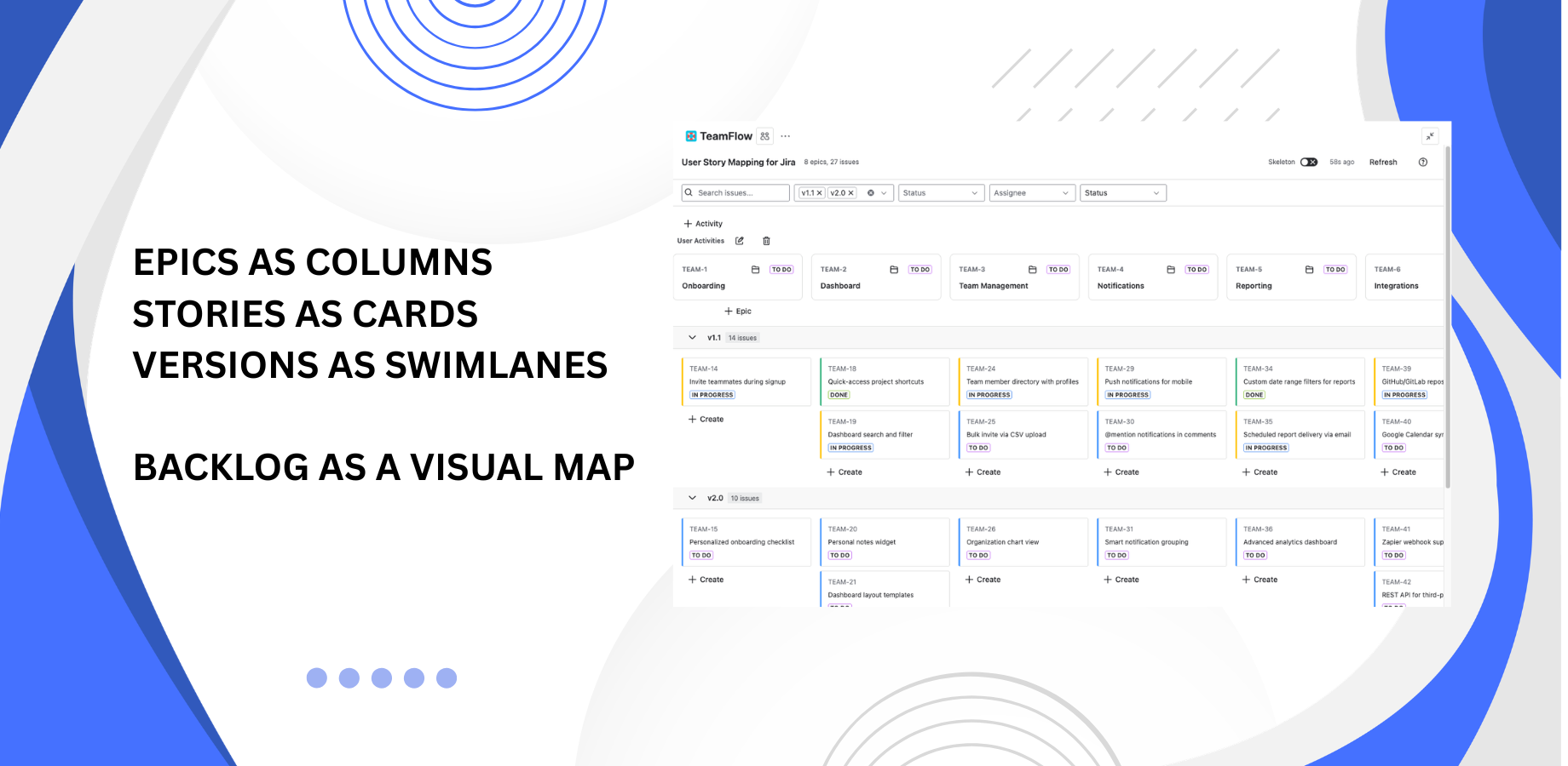 Release as swimlines