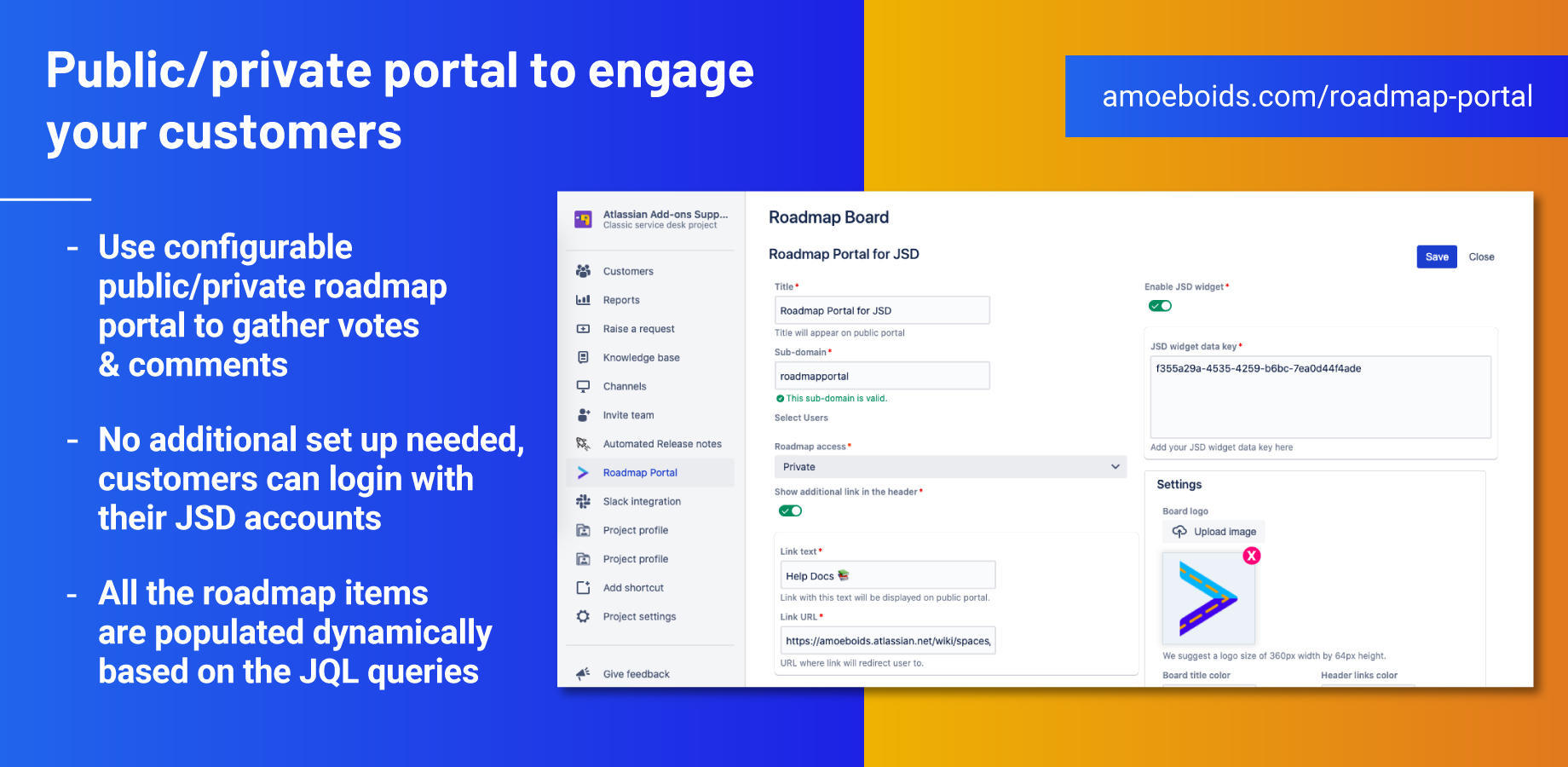 Go beyond basics with advanced features - Google Analytics integration, embedded docs, multilingual support, SSO, styling overrides, and notification customisation from a clean UI.