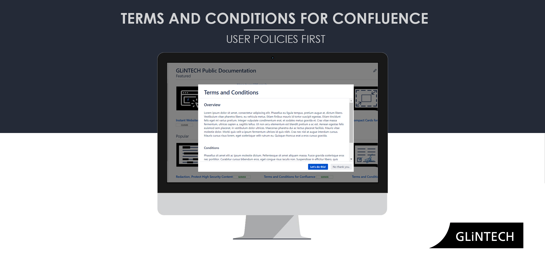 User's view before accepting the terms and conditions.