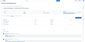 Manage the contract attachments and consult the audit log to understand changes