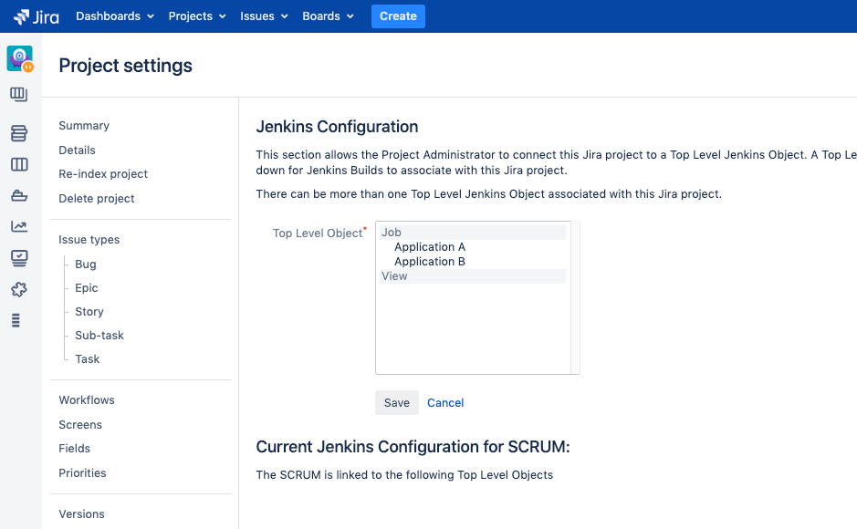 Associate Jira projects to multiple Jenkins Jobs