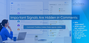 Reveal who responded, when the conversation changed, and which Jira issues are still waiting for a reply.