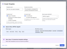 Create custom space templates